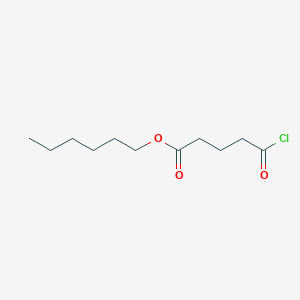 molecular formula C11H19ClO3 B14217355 Hexyl 5-chloro-5-oxopentanoate CAS No. 535981-49-8