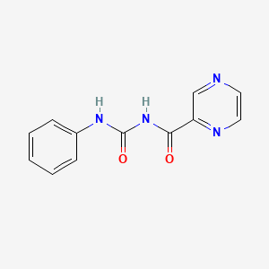 molecular formula C12H10N4O2 B14217361 N-(Phenylcarbamoyl)pyrazine-2-carboxamide CAS No. 752236-37-6