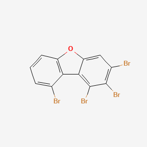 molecular formula C12H4Br4O B14217395 1,2,3,9-Tetrabromo-dibenzofuran CAS No. 617707-62-7