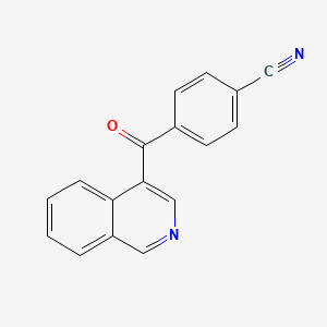 molecular formula C17H10N2O B1421742 4-(4-Cyanobenzoyl)isoquinoline CAS No. 1187167-84-5