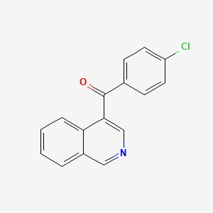 molecular formula C16H10ClNO B1421746 4-(4-Chlorobenzoyl)isoquinoline CAS No. 1187166-86-4
