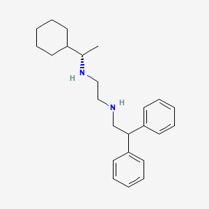 molecular formula C24H34N2 B14217482 N'-[(1S)-1-cyclohexylethyl]-N-(2,2-diphenylethyl)ethane-1,2-diamine CAS No. 627519-21-5