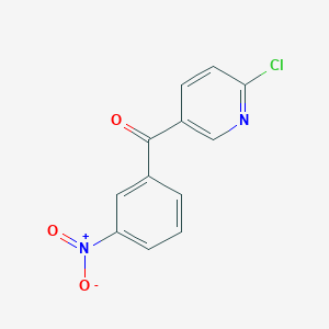 molecular formula C12H7ClN2O3 B1421751 2-Chloro-5-(3-nitrobenzoyl)pyridine CAS No. 1187169-55-6