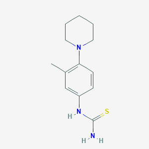 molecular formula C13H19N3S B14217547 Thiourea, [3-methyl-4-(1-piperidinyl)phenyl]- CAS No. 832099-15-7