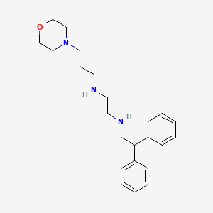 molecular formula C23H33N3O B14217582 N~1~-(2,2-Diphenylethyl)-N~2~-[3-(morpholin-4-yl)propyl]ethane-1,2-diamine CAS No. 627521-42-0