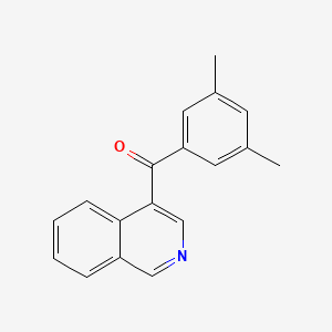 molecular formula C18H15NO B1421759 4-(3,5-Dimethylbenzoyl)isoquinoline CAS No. 1187167-20-9