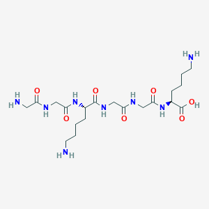 molecular formula C20H38N8O7 B14217607 Glycylglycyl-L-lysylglycylglycyl-L-lysine CAS No. 578730-61-7