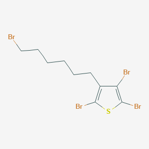 molecular formula C10H12Br4S B14217678 2,3,5-Tribromo-4-(6-bromohexyl)thiophene CAS No. 765314-62-3