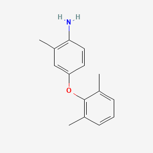 molecular formula C15H17NO B14217682 4-(2,6-Dimethylphenoxy)-2-methylaniline CAS No. 830321-17-0