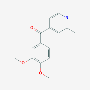 4-(3,4-Dimethoxybenzoyl)-2-methylpyridine