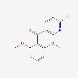 2-Chloro-5-(2,6-dimethoxybenzoyl)pyridine