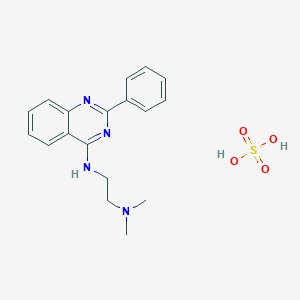 molecular formula C18H22N4O4S B14217731 N',N'-dimethyl-N-(2-phenylquinazolin-4-yl)ethane-1,2-diamine;sulfuric acid CAS No. 831226-57-4