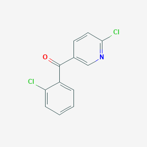 molecular formula C12H7Cl2NO B1421774 5-(2-Chlorobenzoyl)-2-chloropyridine CAS No. 1187164-99-3