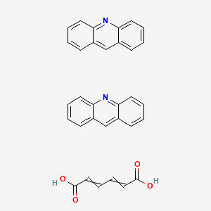 molecular formula C32H24N2O4 B14217749 Acridine;hexa-2,4-dienedioic acid CAS No. 827348-11-8