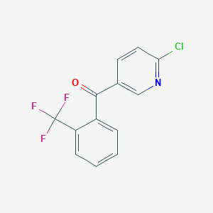 2-Chloro-5-(2-trifluoromethylbenzoyl)pyridine