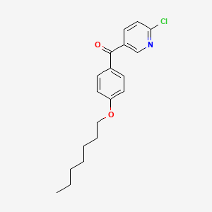 2-Chloro-5-(4-heptyloxybenzoyl)pyridine