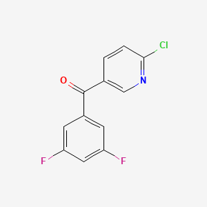 B1421778 2-Chloro-5-(3,5-difluorobenzoyl)pyridine CAS No. 1187169-72-7