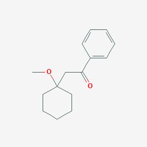 molecular formula C15H20O2 B14217799 Ethanone, 2-(1-methoxycyclohexyl)-1-phenyl- CAS No. 526211-28-9