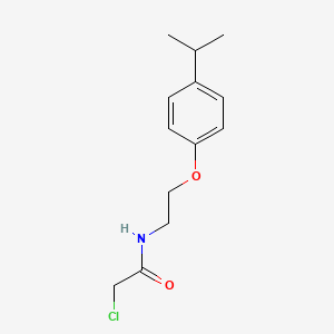 2-chloro-N-{2-[4-(propan-2-yl)phenoxy]ethyl}acetamide