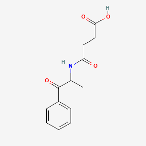 molecular formula C13H15NO4 B1421781 3-[(1-Oxo-1-phenylpropan-2-yl)carbamoyl]propanoic acid CAS No. 1258651-87-4