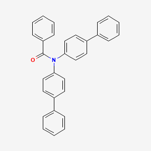 molecular formula C31H23NO B14217816 Benzamide, N,N-bis([1,1'-biphenyl]-4-yl)- CAS No. 741267-16-3