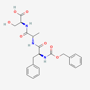 molecular formula C23H27N3O7 B14217827 N-[(Benzyloxy)carbonyl]-L-phenylalanyl-L-alanyl-L-serine CAS No. 820239-50-7