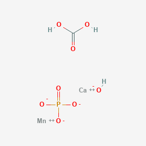 molecular formula CH3CaMnO8P B14217906 Calcium;carbonic acid;manganese(2+);hydroxide;phosphate CAS No. 571170-54-2