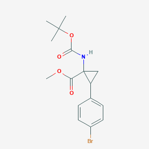 Methyl 2-(4-bromophenyl)-1-(boc-amino)cyclopropanecarboxylate
