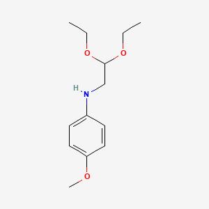 molecular formula C13H21NO3 B14217969 N-(2,2-Diethoxyethyl)-4-methoxyaniline CAS No. 625842-54-8