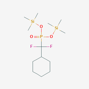 molecular formula C13H29F2O3PSi2 B14217975 Bis(trimethylsilyl) [cyclohexyl(difluoro)methyl]phosphonate CAS No. 828265-24-3