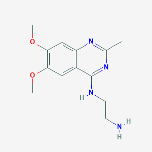 molecular formula C13H18N4O2 B1421802 N1-(6,7-Dimethoxy-2-methylquinazolin-4-YL)ethane-1,2-diamine CAS No. 1092460-56-4