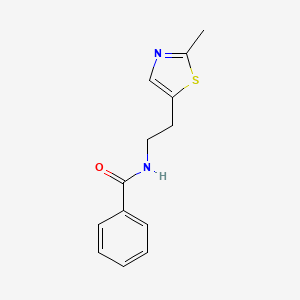 molecular formula C13H14N2OS B1421806 N-(2-(2-Methylthiazol-5-YL)ethyl)benzamide CAS No. 1015856-14-0