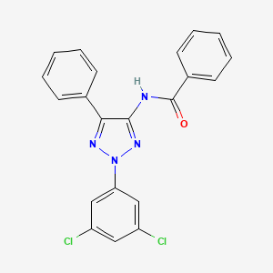 molecular formula C21H14Cl2N4O B14218061 Benzamide, N-[2-(3,5-dichlorophenyl)-5-phenyl-2H-1,2,3-triazol-4-yl]- CAS No. 830336-20-4