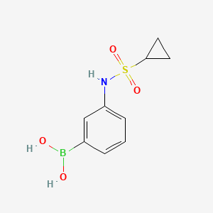 molecular formula C9H12BNO4S B1421808 3-(Cyclopropanesulfonamido)phenylboronic acid CAS No. 1072945-67-5