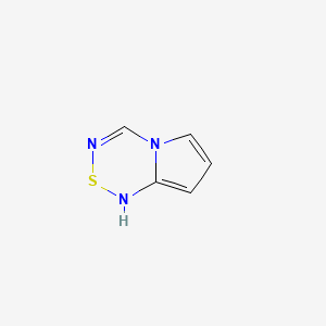 molecular formula C5H5N3S B14218087 1H-Pyrrolo[2,1-C][1,2,4,6]thiatriazine CAS No. 745828-37-9