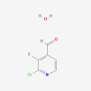 molecular formula C6H5ClFNO2 B1421809 2-Chloro-3-fluoroisonicotinaldehyde hydrate CAS No. 1196156-07-6
