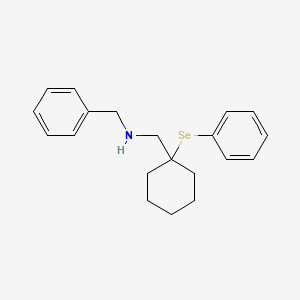 molecular formula C20H25NSe B14218093 Benzenemethanamine, N-[[1-(phenylseleno)cyclohexyl]methyl]- CAS No. 831200-65-8