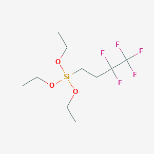 molecular formula C10H19F5O3Si B14218123 Triethoxy(3,3,4,4,4-pentafluorobutyl)silane CAS No. 736154-66-8