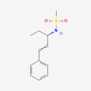 molecular formula C12H17NO2S B14218129 N-[(3S)-1-Phenylpent-1-en-3-yl]methanesulfonamide CAS No. 824984-10-3