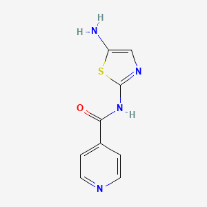 molecular formula C9H8N4OS B14218176 N-(5-Amino-1,3-thiazol-2-yl)pyridine-4-carboxamide CAS No. 828920-40-7