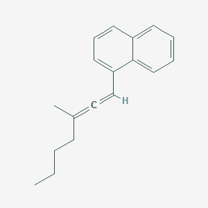 molecular formula C18H20 B14218198 Naphthalene, 1-(3-methyl-1,2-heptadienyl)- CAS No. 634151-50-1