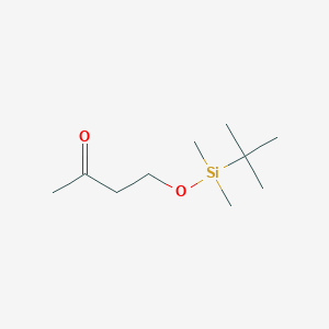 molecular formula C10H22O2Si B142182 4-[(叔丁基二甲基甲硅烷基)氧基]丁烷-2-酮 CAS No. 120591-36-8