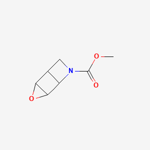 molecular formula C7H9NO3 B14218223 Methyl 3-oxa-6-azatricyclo[3.2.0.0~2,4~]heptane-6-carboxylate CAS No. 790205-58-2