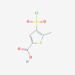 4-(Chlorosulfonyl)-5-methylthiophene-2-carboxylic acid