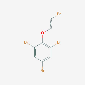 molecular formula C8H4Br4O B14218232 1,3,5-Tribromo-2-[(2-bromoethenyl)oxy]benzene CAS No. 830329-08-3