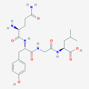 molecular formula C22H33N5O7 B14218243 L-Glutaminyl-L-tyrosylglycyl-L-leucine CAS No. 823838-28-4