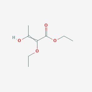 molecular formula C8H14O4 B14218265 Ethyl 2-ethoxy-3-hydroxybut-2-enoate CAS No. 832139-79-4