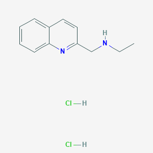molecular formula C12H16Cl2N2 B1421832 Ethyl(quinolin-2-ylmethyl)amine dihydrochloride CAS No. 1269151-18-9