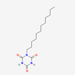 molecular formula C15H27N3O3 B14218332 1-Dodecyl-1,3,5-triazinane-2,4,6-trione CAS No. 779332-75-1
