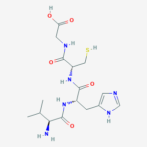 molecular formula C16H26N6O5S B14218333 L-Valyl-L-histidyl-L-cysteinylglycine CAS No. 798540-32-6